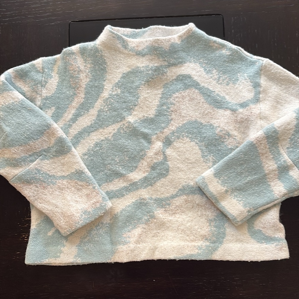 Anthropologie Sleeping On Snow Sky Blue Sweater - Picture 5 of 8